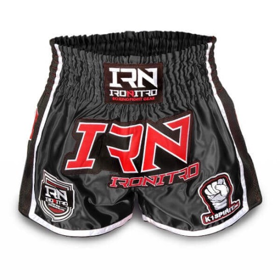 Pantaloncini K1 Muay Thai IRONITRO "HIRO" Black