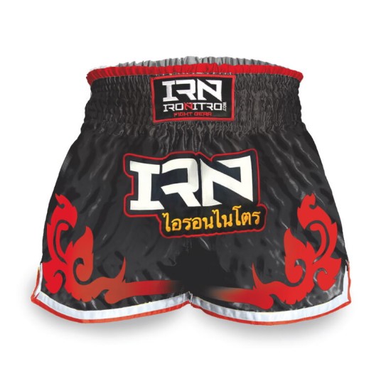 Pantaloncini NITRO THAI Muay Thai K1 New Tribal Black Red