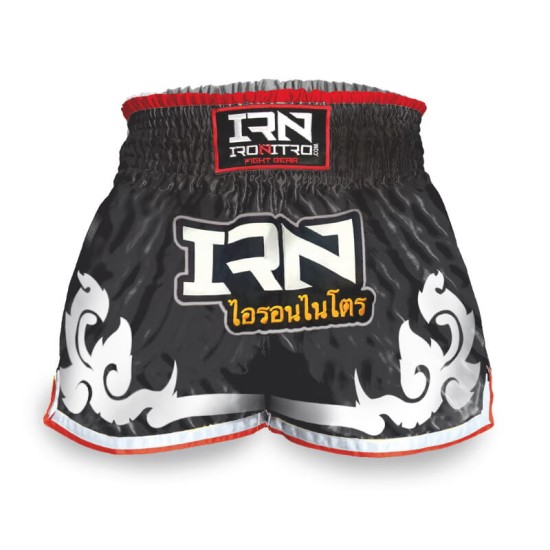 Pantaloncini NITRO THAI Muay Thai K1 New Tribal Black White