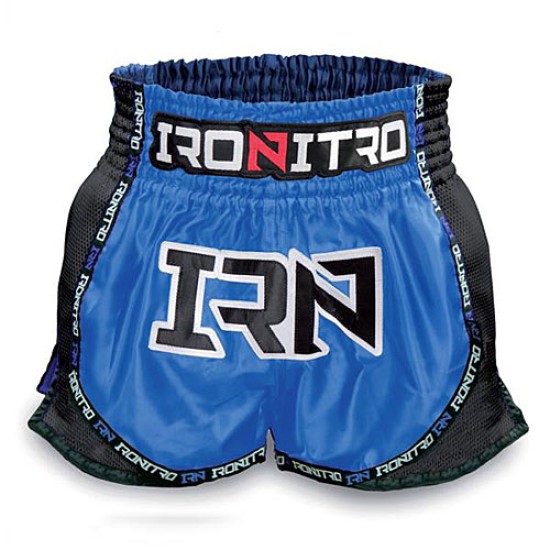 Pantaloncini K1 Muay Thai IRONITRO "NITROFUEL BLU TO BLU"