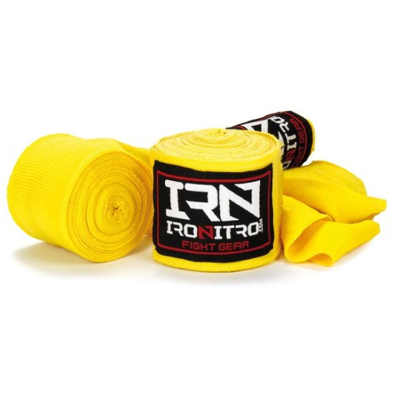 Bendaggi Boxe IRONITRO Giallo 4,5 mt